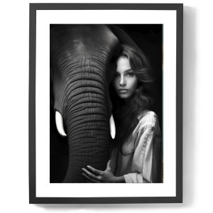 girl and elephant