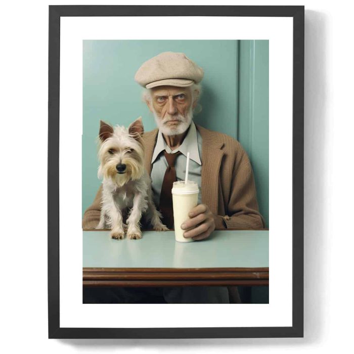 the old man an the dog